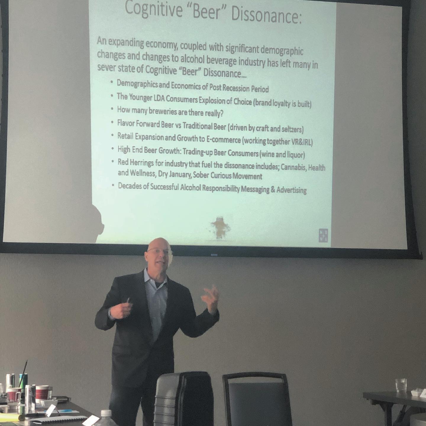 Lester Jones, Chief Economist, National Beer Wholesalers Association addresses the NBGA Board of Directors.